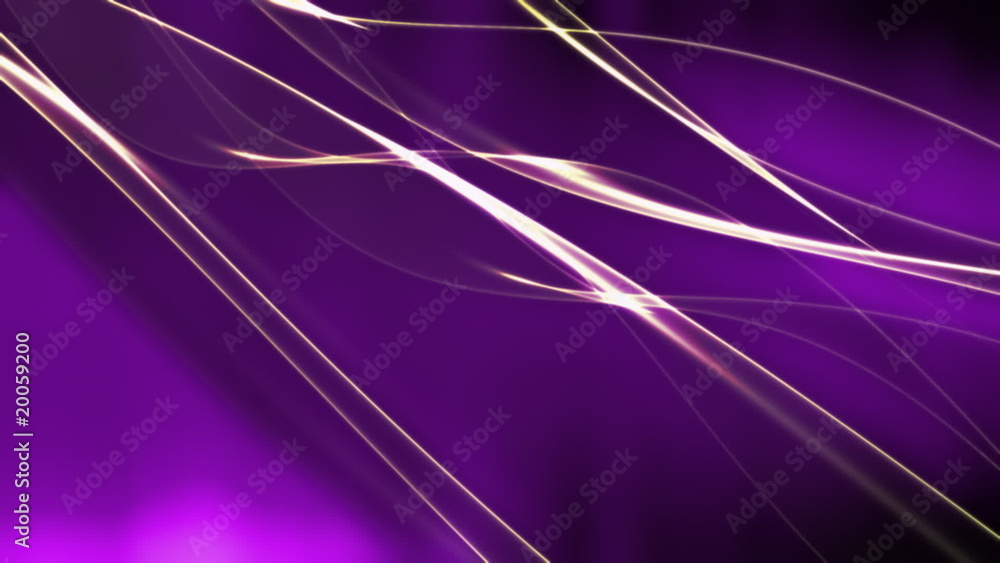 Golden Wisps on Elegant Purple Loop