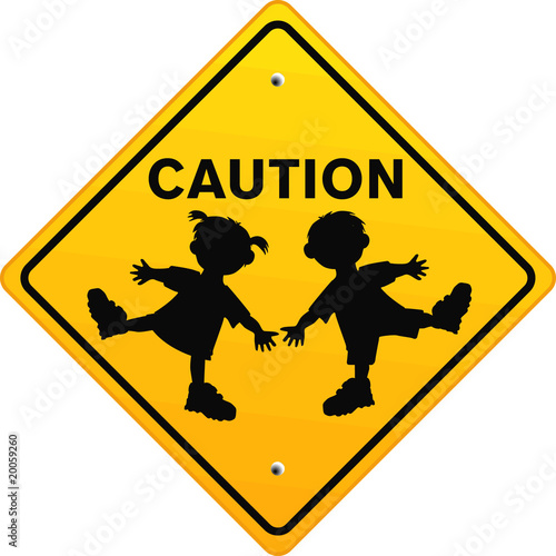 Caution Children