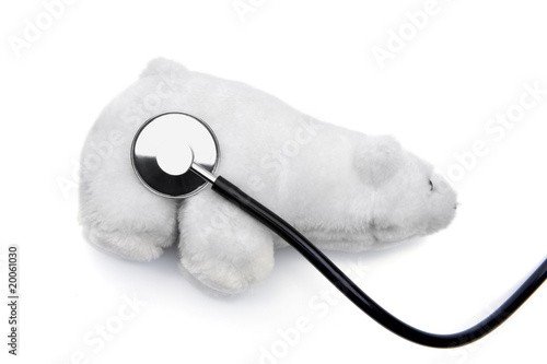 Stethoskop mit Eisbär
