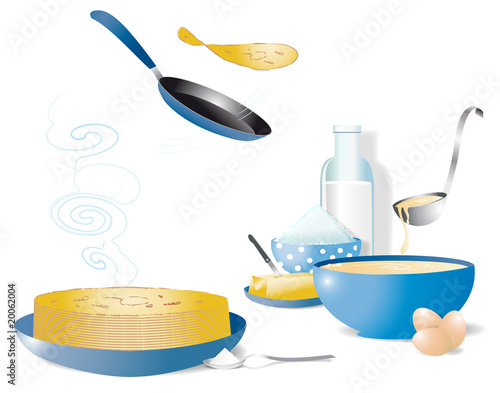 Chandeleur- ingrédients pâte à crêpes