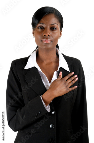 Photos Business woman pledging