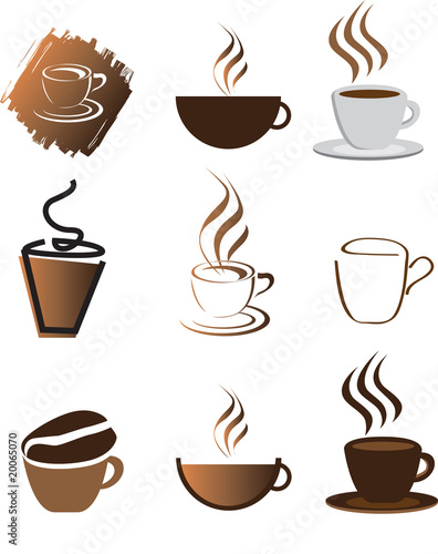 coffee illustration set