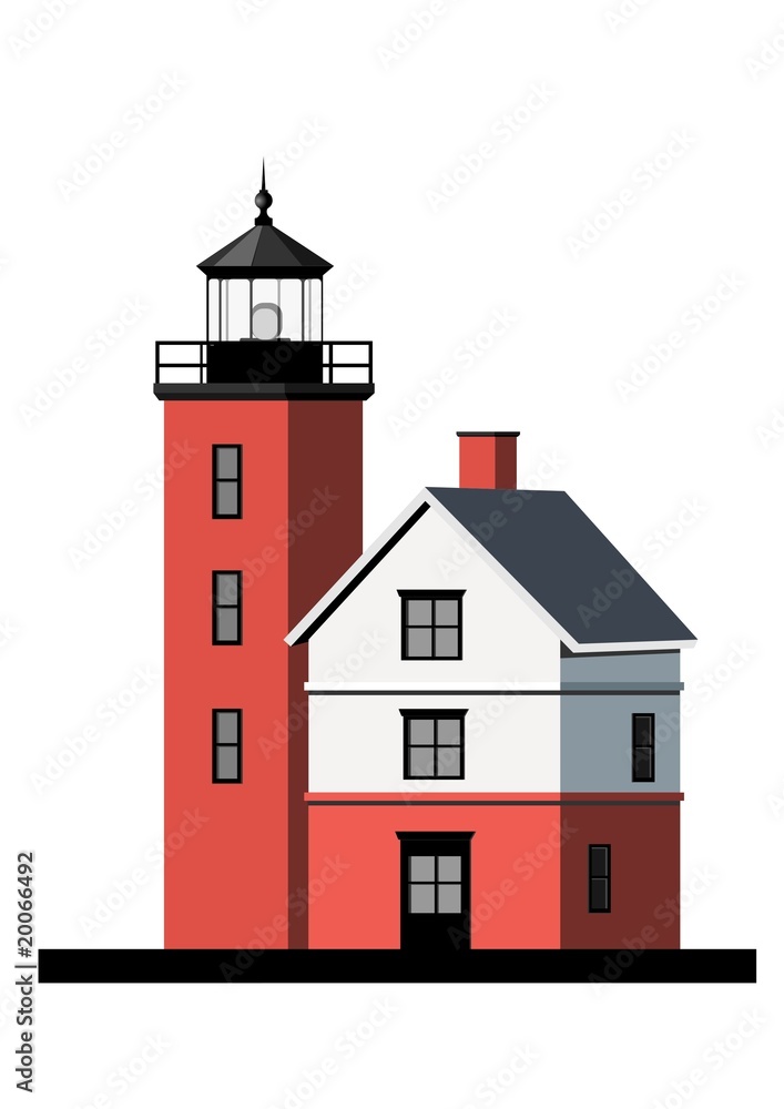Fototapeta premium Round Island light house