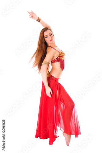 Beautiful girl dancer of eastern belly dance