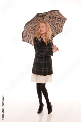 Girl with Umbrella Looking Away © jrobertwilliams