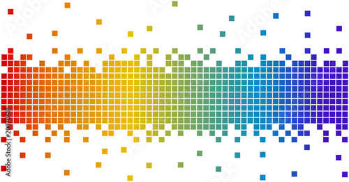 rainbow colors pixels