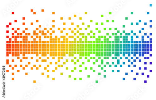 rainbow colors pixels