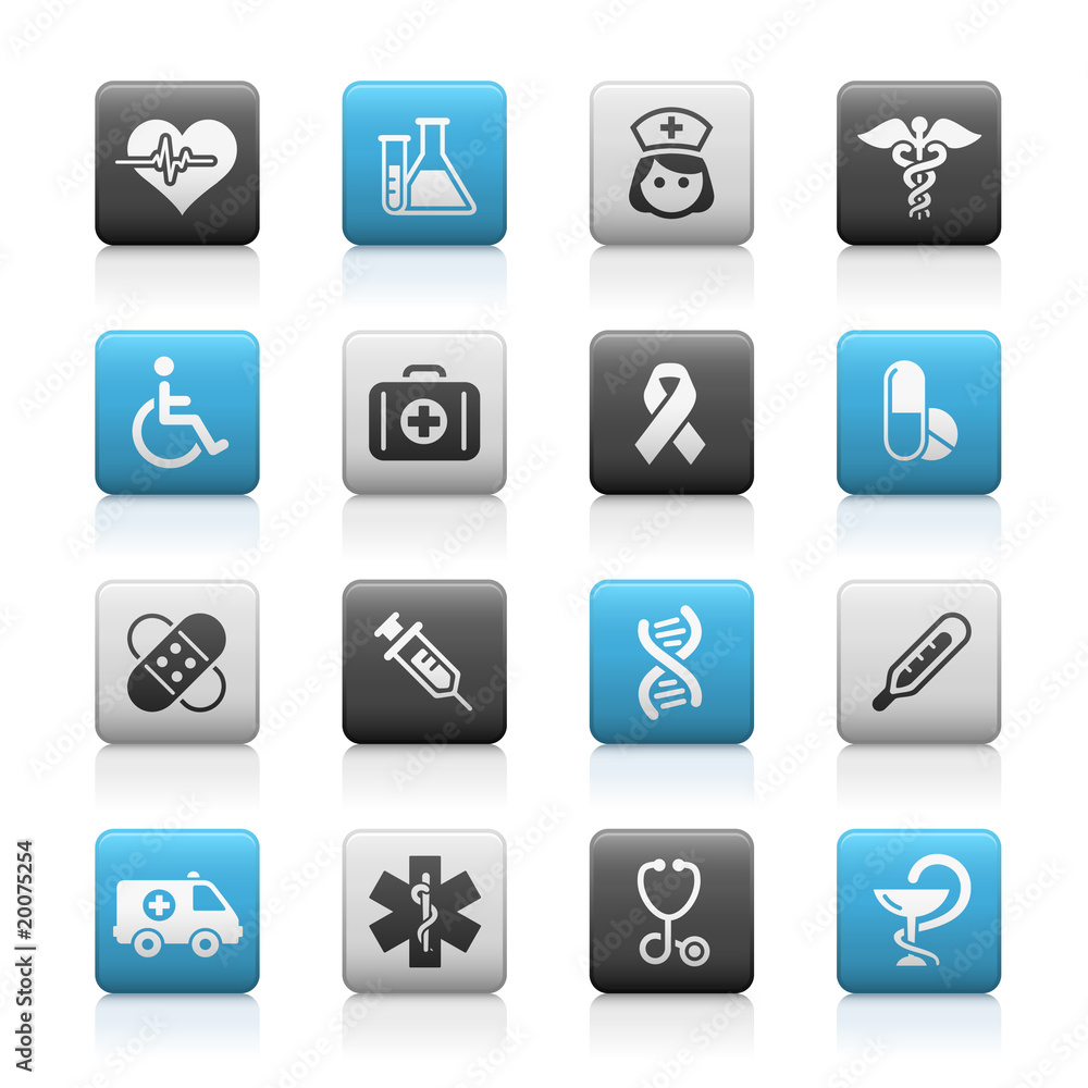 Matte Icons // Medicine & Heathcare Matte Icons // Medicine & Heathcare