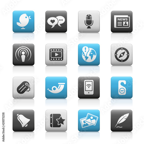 Matte Icons // Blog & New Media