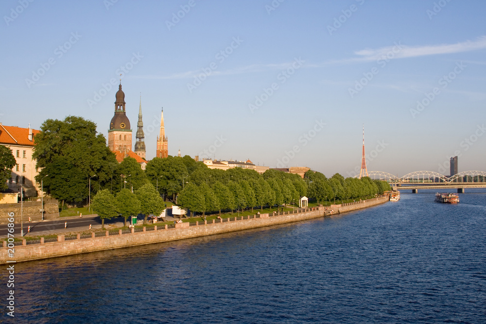Obraz premium Old Riga in summertime, Latvia