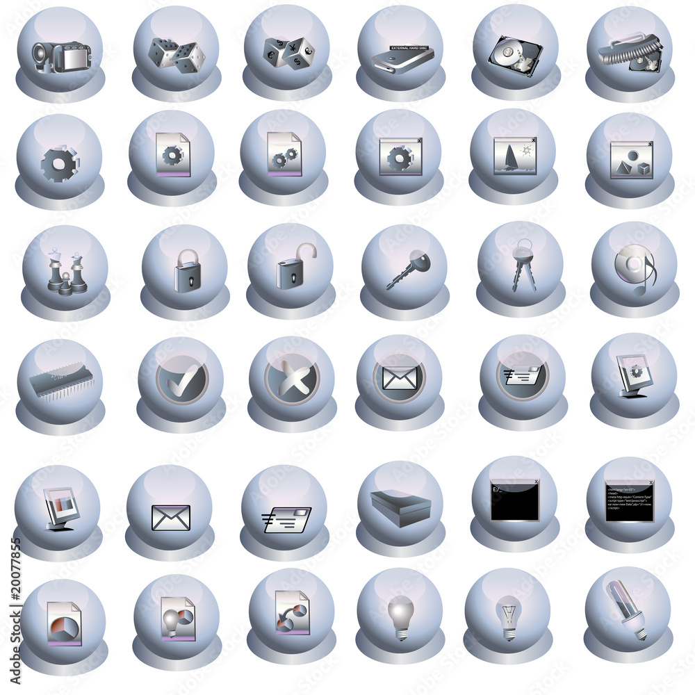 Grey interface icons 3 Grey interface icons 3