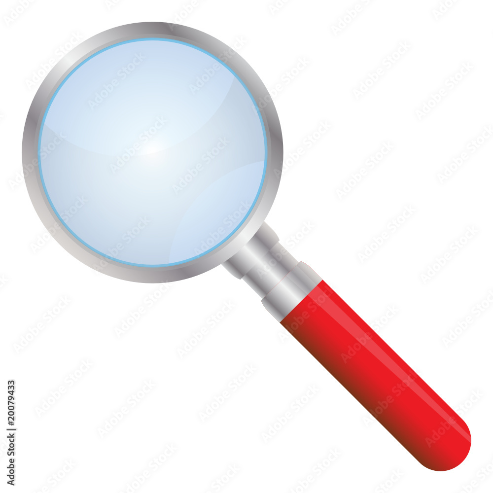 Magnifying glass isolated on white background Magnifying glass isolated on white background