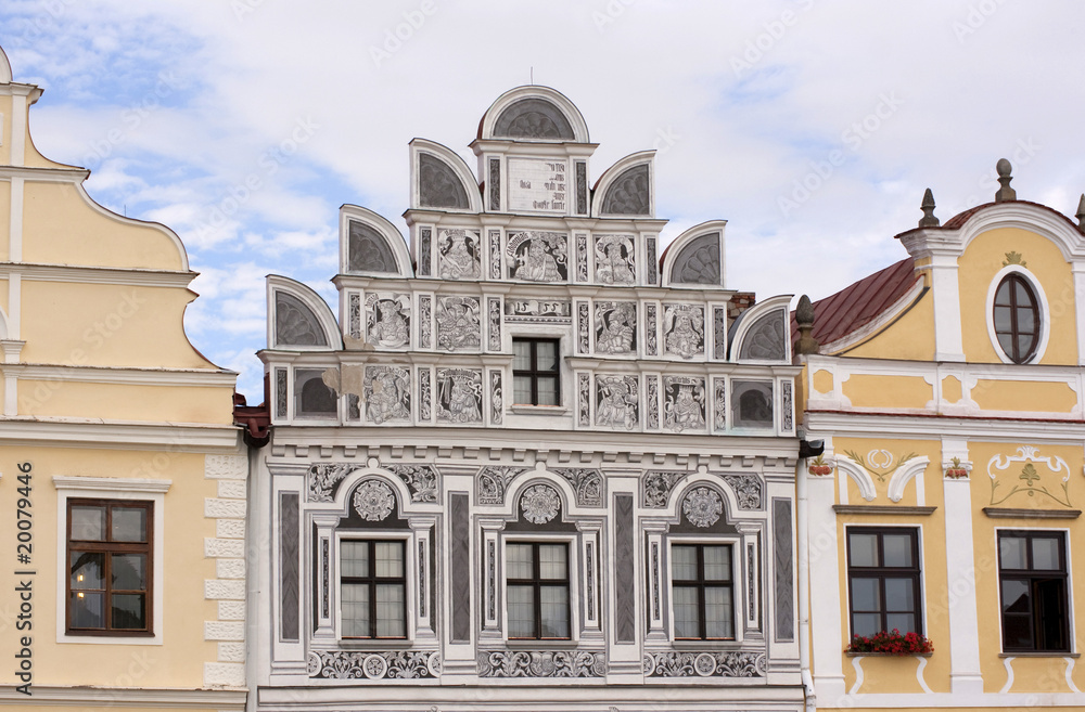Historische Fassade in Telc