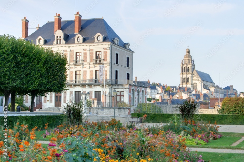 jardin au centre de Blois
