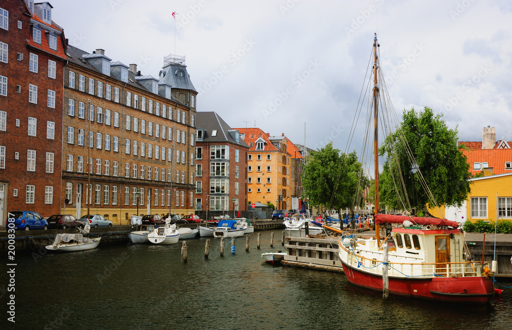 Yachts in Copenhagen, Denmark