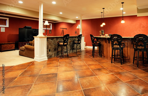 Upscale Family Room Interior