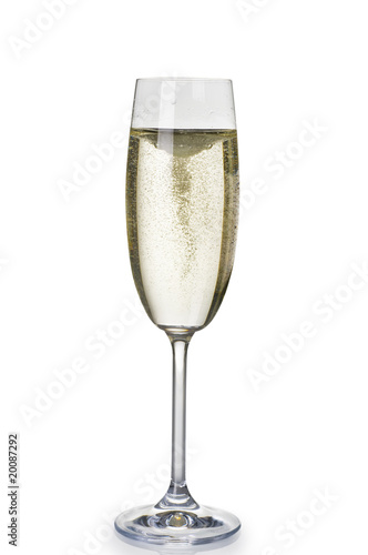 One wineglass of champagne