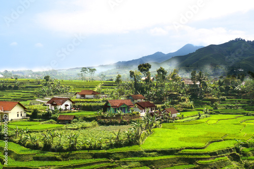 village d'agriculteur indonésie