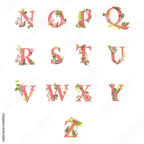 flourish alphabet letters part 2