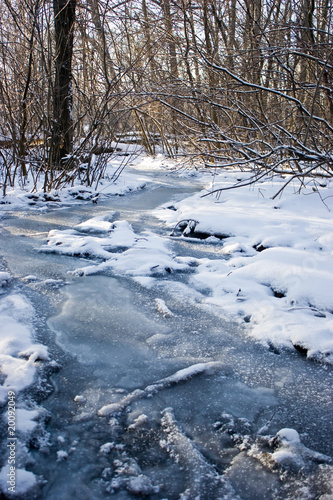 Frozen stream © Diana Vyshniakova