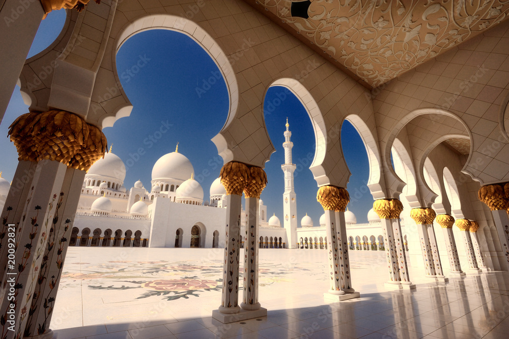 Fototapeta premium Meczet Szejka Zayeda w Abu Zabi XX