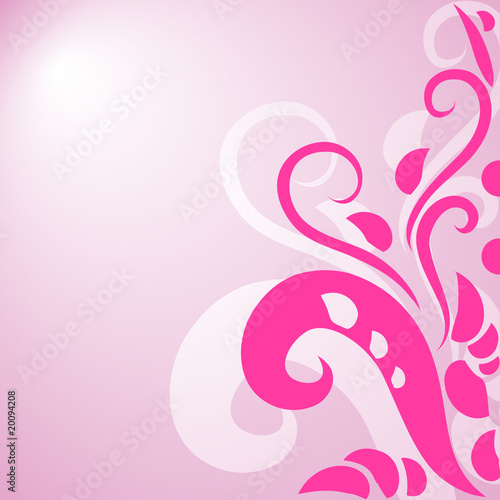 Pink floral background