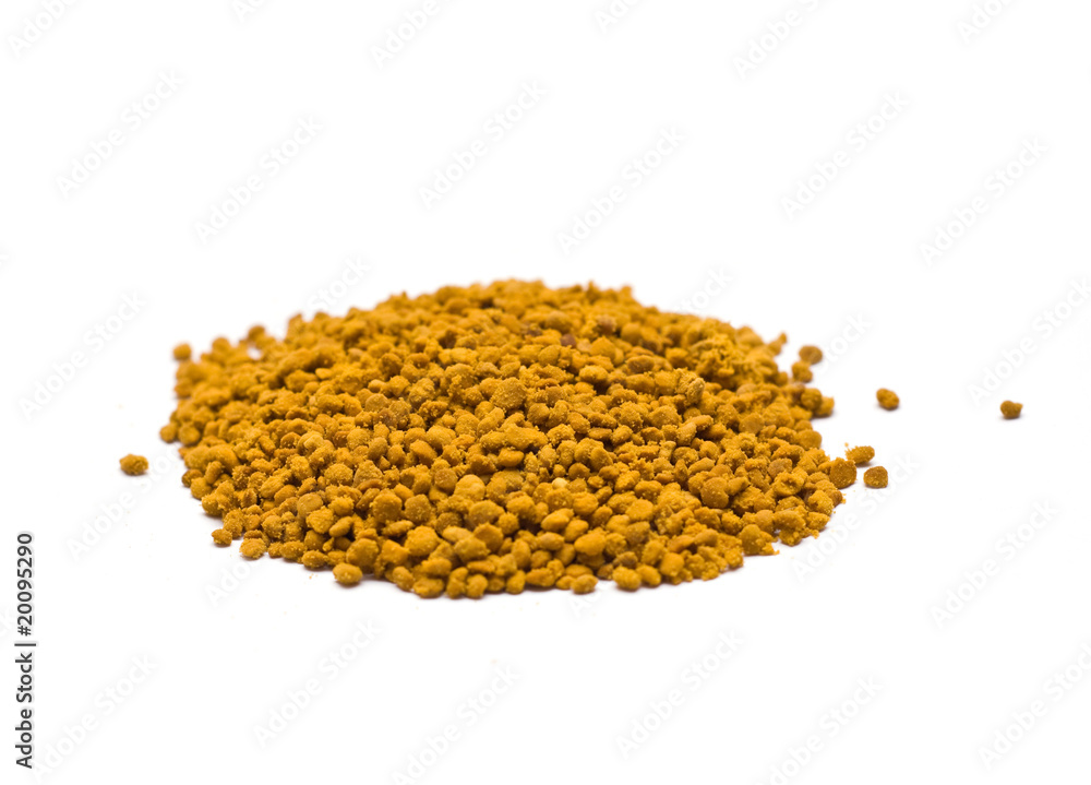 Bee Pollen isolated on white Bee Pollen isolated on white