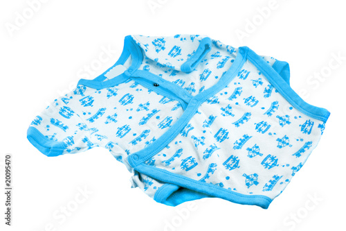 blue and white baby jumper