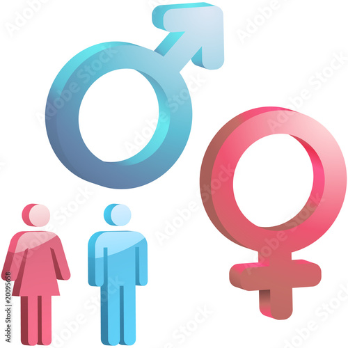 Men and women icons. Graphic elements set.
