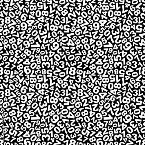 Seamless background with numbers