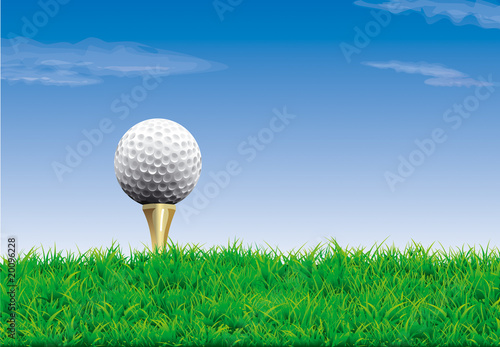Vector. Golf course