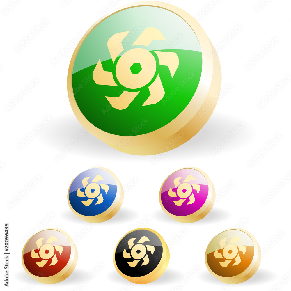 Gear vector button. Gear vector button.