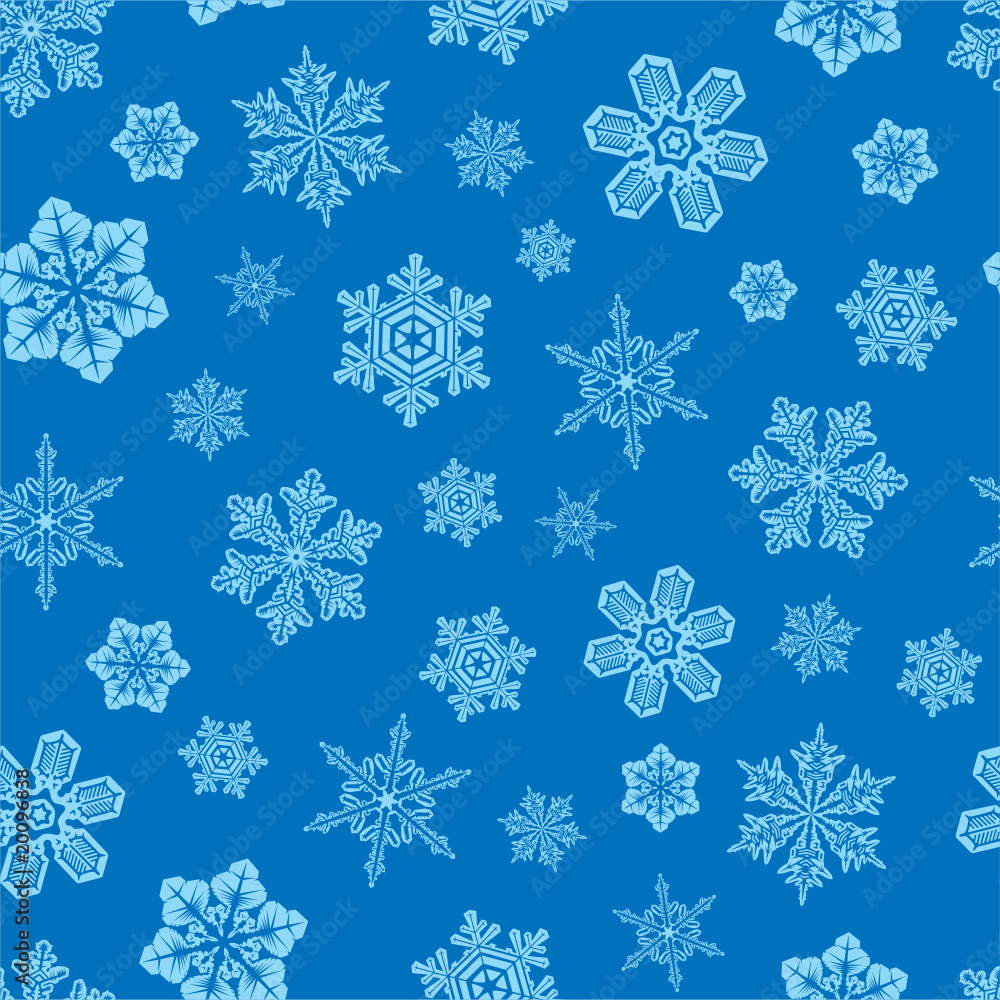 Vector. Seamless snwoflakes background. Vector. Seamless snwoflakes background.