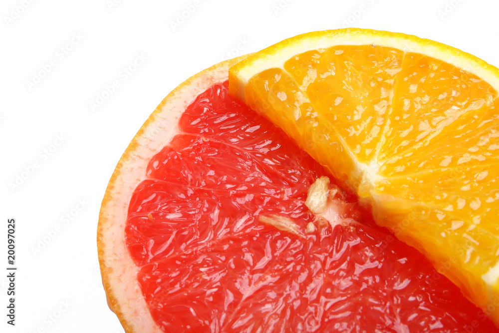 orange and grapefruit orange and grapefruit
