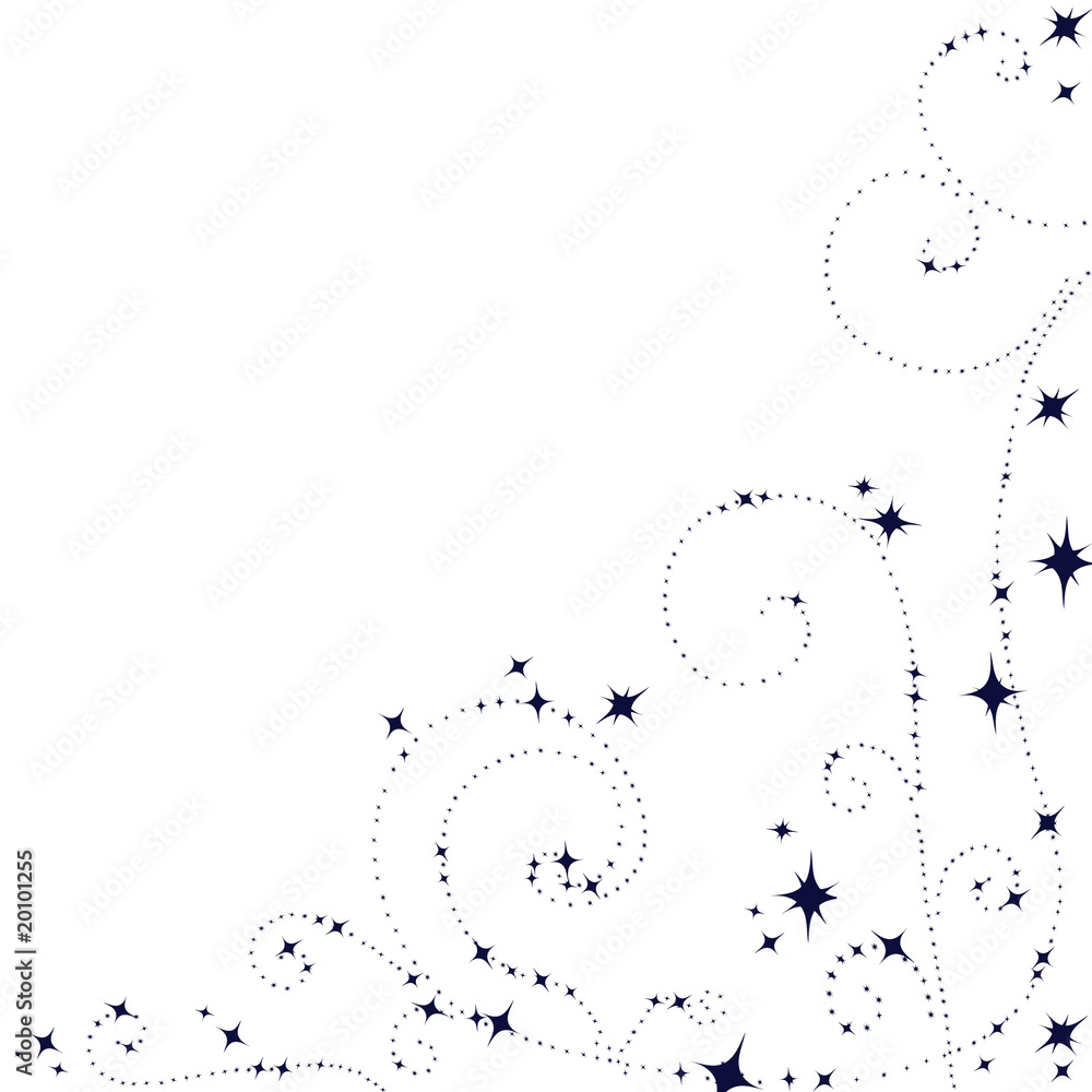 Swirl pattern of stars Swirl pattern of stars