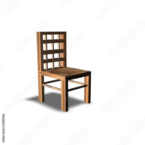 wood armchair