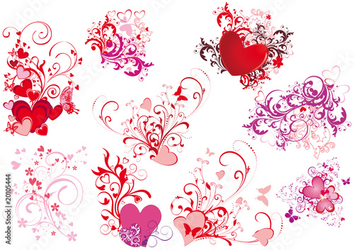 set of  Valentine's day illustrations