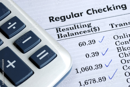 Check the bank statement and balance the account