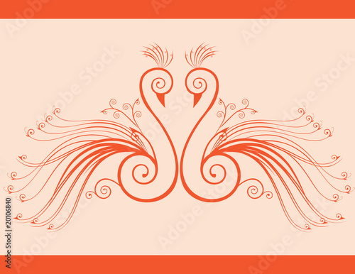 Peacock stylized