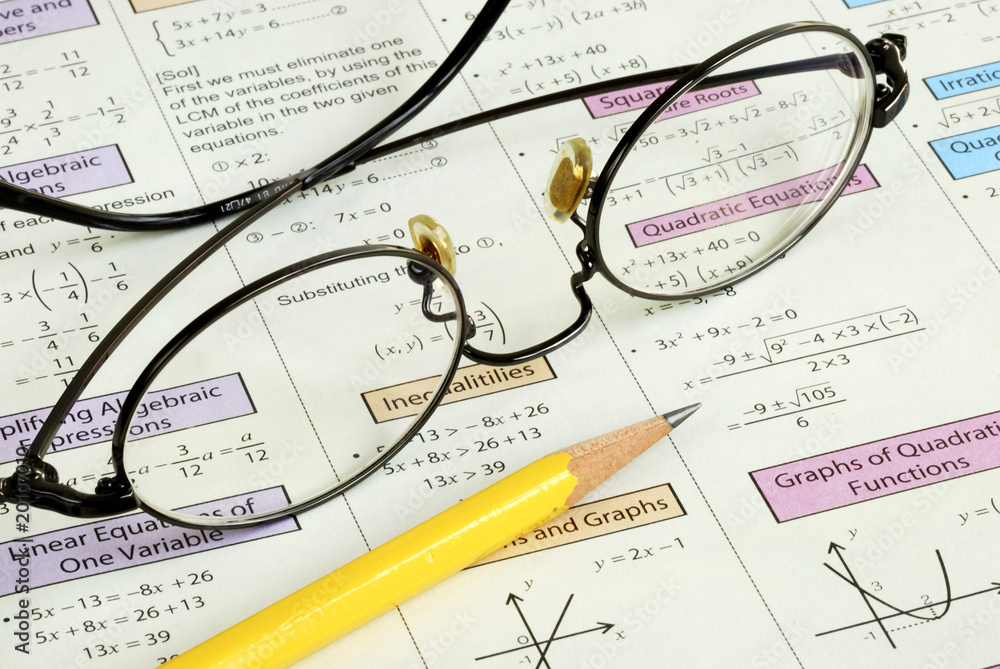 Doing some high school Math with a pencil Doing some high school Math with a pencil