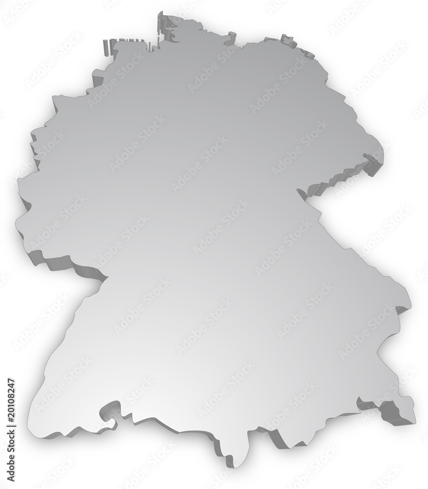 Deutschland Karte 3D