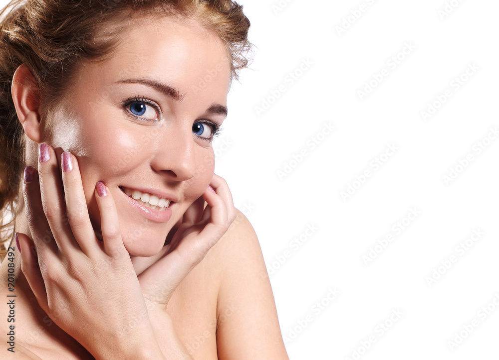 Beauty - isolated portrait of an attractive young woman