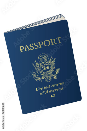 US American Passport  Vector