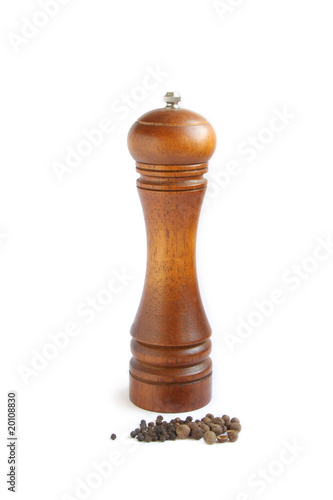 Wooden pepper mill