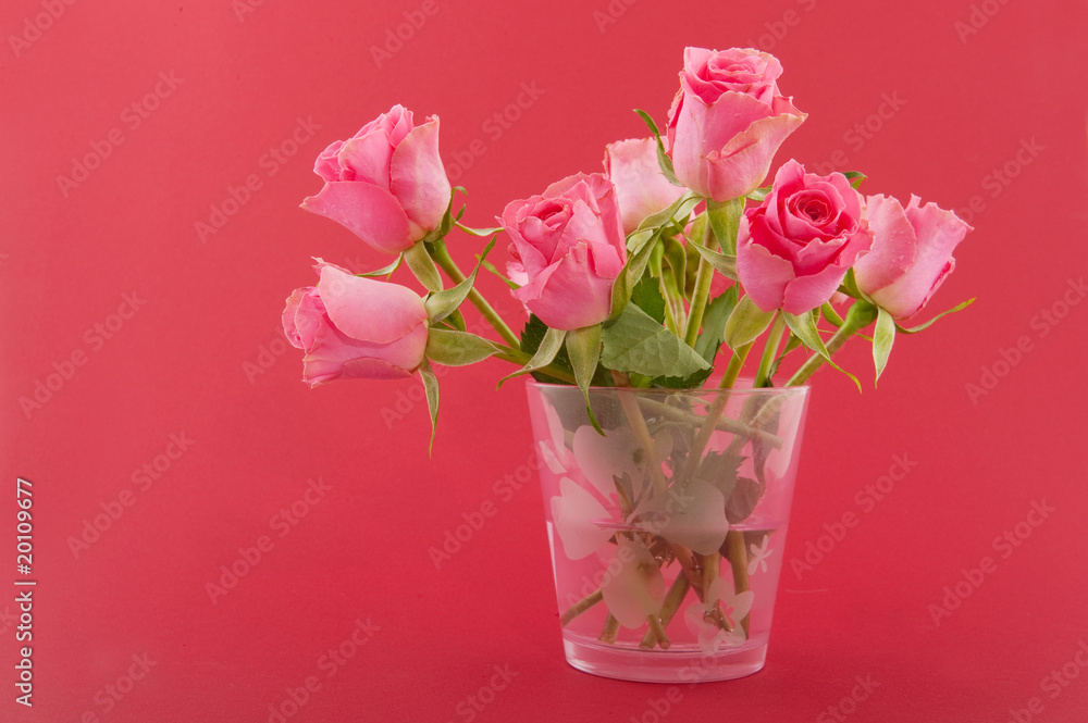 Pink on red Pink on red