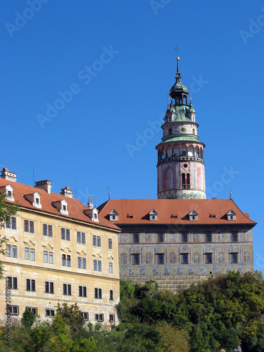 Czech Republic - UNESCO, Czech Krumlov - tower on castle