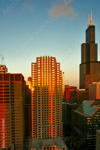 Morning light of Chicago