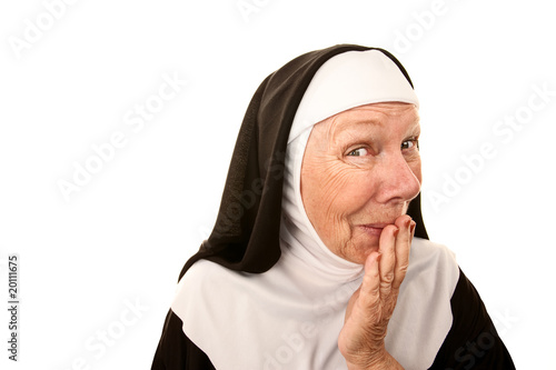Canvastavla Funny Nun