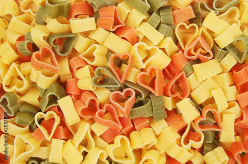 Heart shaped pasta