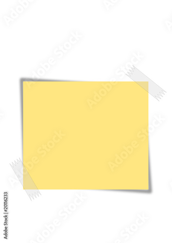 Notizzettel mit Klebestreifen